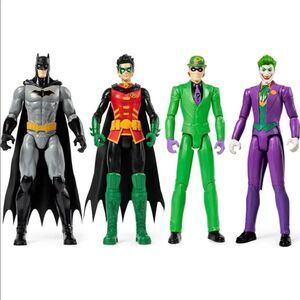 Batman, Robin, The Joker & The Riddler set of 4 NWT